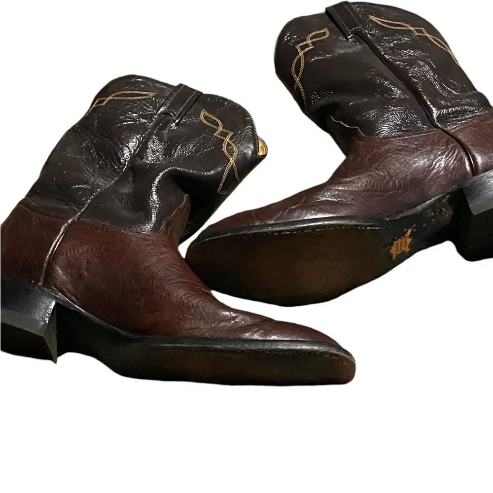 Tony Lama size 12 D western leather boots see pics awesome condition see pics